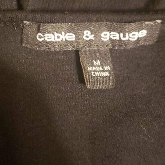 CABLE & Gauge. Size Medium. Black. - Picture 5 of 6